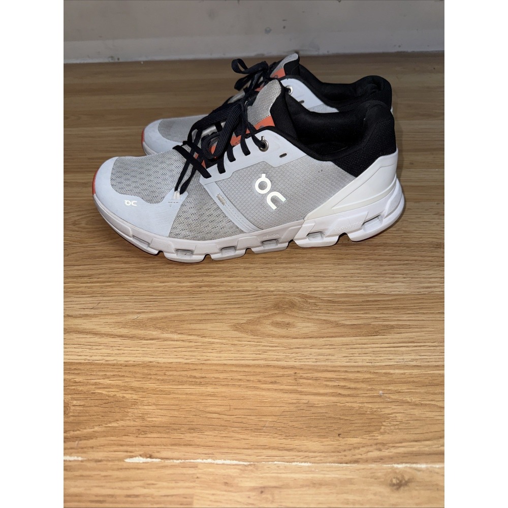 On Cloudflyer 4 Mens Size 8.5  Black Gray Orange Running Shoes Sneakers 71.97933
